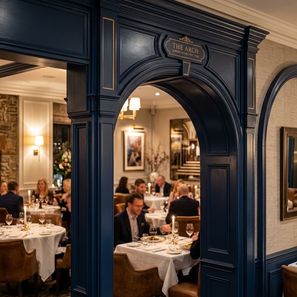 Dining area archway