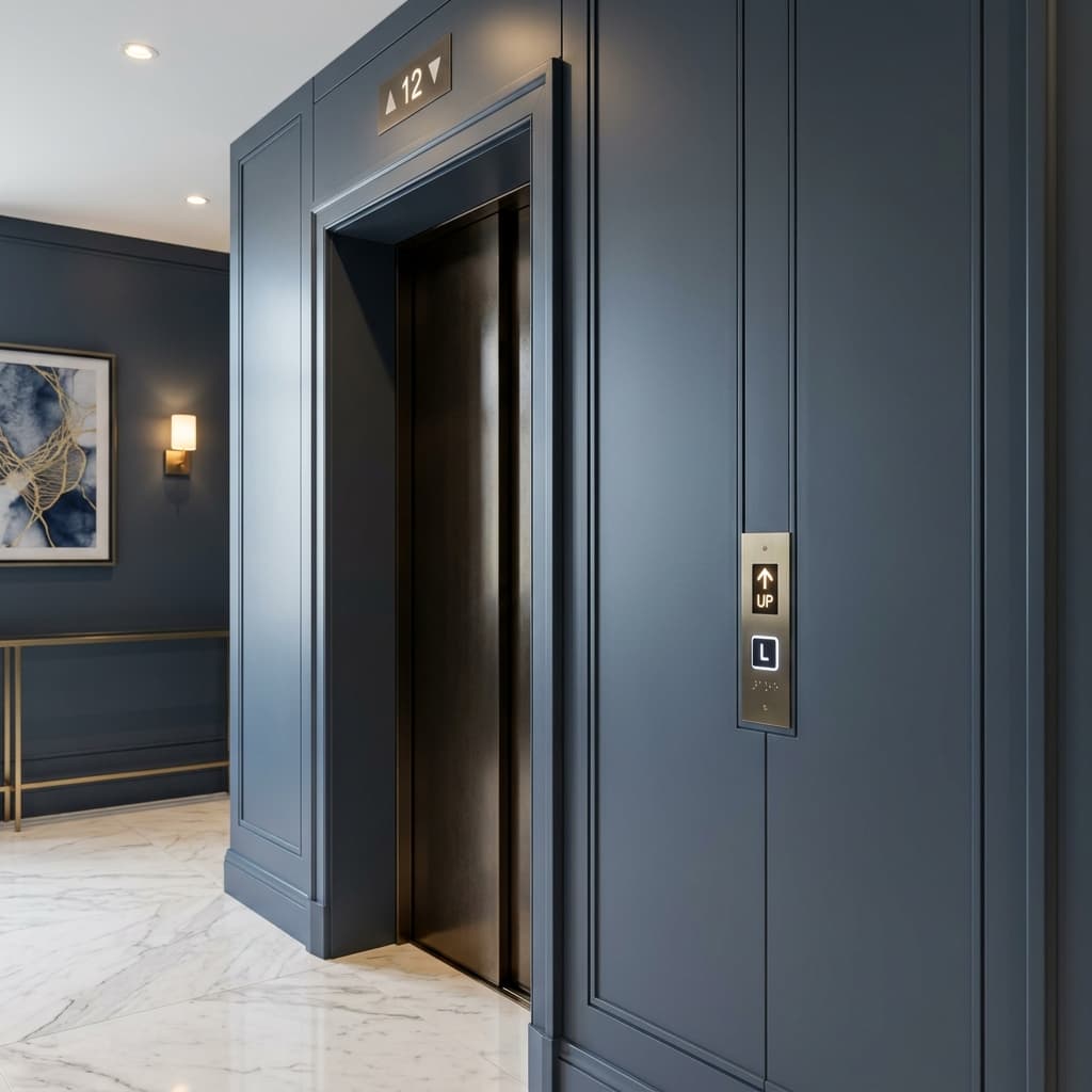 Elevator surround finish