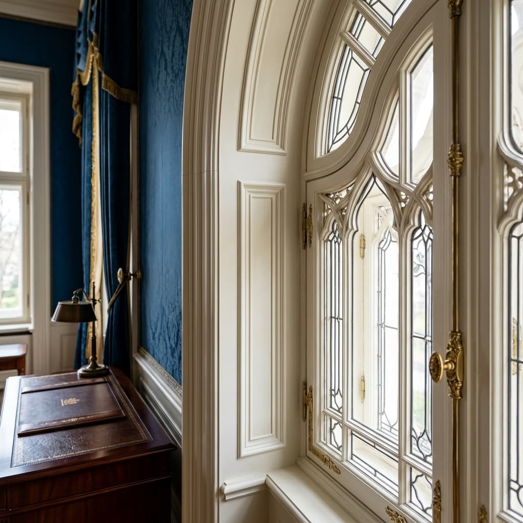 Window paneling detail