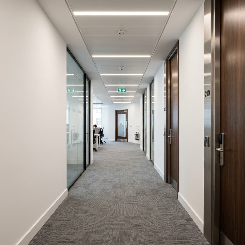 Whitehall office corridor